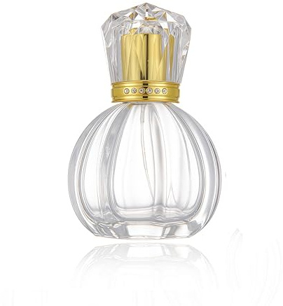 1pcs 50ml / 1.7oz vide forme de citrouille rechargeable verre clair brume vaporisateur bouteilles parfum pulvérisateur atomiseur pot pot flacon titulaire pour parfum eau tonifiant Hydrosol Maquillage