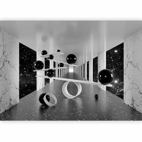 murando - Papier peint panoramique 350x256 cm - Revêtement mural décoration pour chambre salon cuisine - Design unique et moderne - Marron gris - Tunnels modernes d'abstraction n-A-1032-a-a