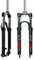 BUCKLOS 26/27,5/29 MTB Federgabel Reise 100mm, 28,6mm Gerades Rohr QR 9mm Crown Lockout Aluminiumlegierung XC Mountainbike Vorderradgabel