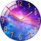 SWECOMZE Wandnuhr mit Geräuscharmes,12 Zoll 30cm Wand Uhr,Wanduhr Lautlos, Galaxie Sternenhimmel Wall Clock Home Decor für Wohnzimmer Kinderzimmer (Stil G)