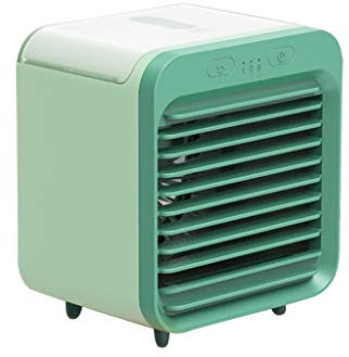 Climatizzatore portatile ricaricabile a 3 velocità 2 batterie da 2500 mAh senza fili con manico per casa, ufficio e stanza