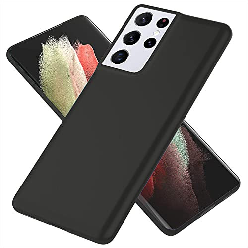 NALIA Ultra-Slim Cover compatibile con Samsung Galaxy S21 Ultra Custodia, Sottile Copertura Rigida Leggera Opaca Hard Case, Protezione Telefono Cellulare Bumper Protettiva, Colore:Nero