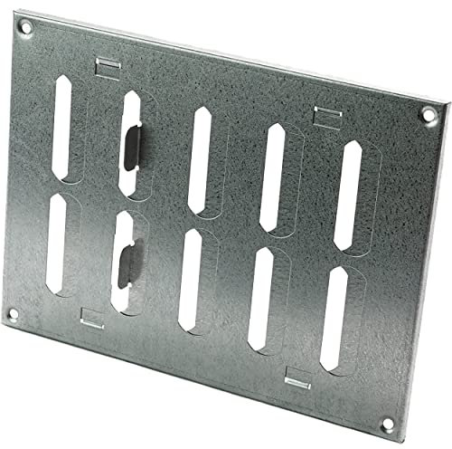 200x150mm Galvanisé Métal Grille de Ventilation - Réglable Grill D'aération - Lames Réglables