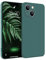 MyGadget Cover per iPhone 13 Mini - Custodia Protettiva in Silicone Morbido – Case TPU Flessibile - Ultra Protezione Antiurto & Antiscivolo Verde Oliva