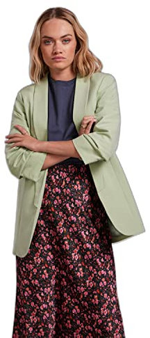PIECES Damen Pcboss Noos 3/4 Blazer, Quiet Green ,XL