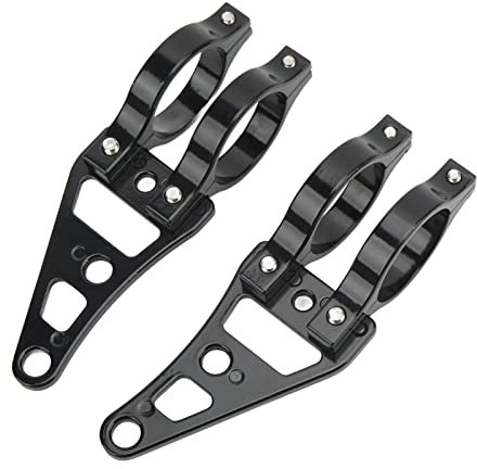 EVGATSAUTO Motorrad-Scheinwerfer-Halterung, 2 Stück Gabel-Scheinwerfer-Halterung 41 Mm Motorrad-Scheinwerferhalter-Klemmen