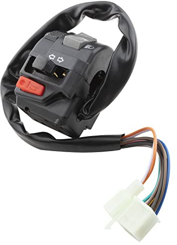 MangWany Interruttore di Avviamento del Faro del Motorino comando manubrio 7/8 22 mm per Motociclo ATV 12V Segnale di Svolta di controllo