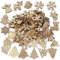 200st Anhänger Holz Weihnachtsdeko Basteln für Weihnachten Geschenke DIY Handwerk Geschenkbox Adventskalender Säckchen Weihnachtskalender Dekohänger Weihnachtsbaum Christbaumschmuck