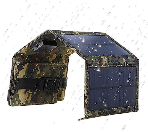 Mikikit Cell Phone Solar Chargers Cargadores Portatiles Para Celular Camping Solar Charger Foldable Solar Charger Solar Panel Outdoor Solar Charger Potable Charger Charging Pack Usb