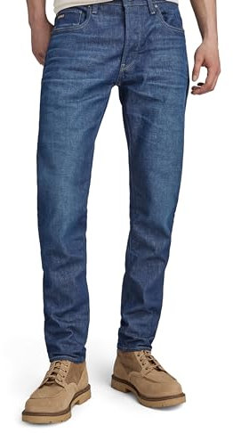 G-Star Men's 3301 Slim Fit Jeans, Blue (worn in blue mine 51001-D503-G110), 33W / 34L