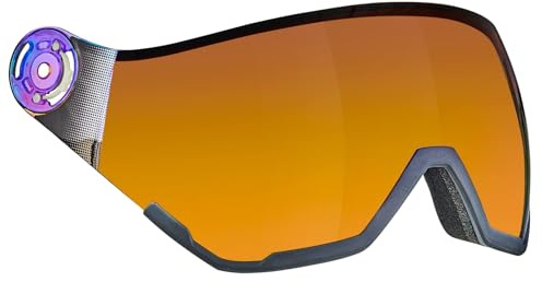 Black Crevice Ersatzvisier mit Vollschutz I Skihelm-Ersatzvisier Skihelm Modell: Vail I Anti-Fog-Beschichtung & UV 400 Schutz I bruchfestes Visier