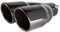 2.5 63mm Einlass Doppelspitzen Schalldämpfer 3Auslass Edelstahl Auto Heck Throat Doppelauspuff