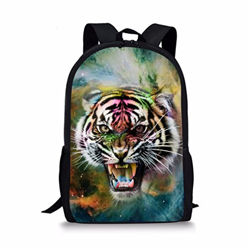 FJAUOQ Cooler Mittelschulrucksack für Mädchen,leicht,langlebig,Tagesrucksack,Büchertaschen,Weiß