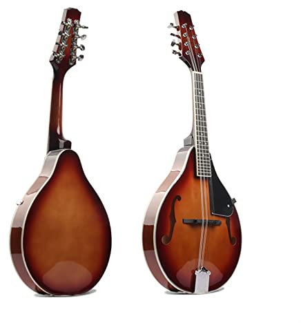 Mandolina Acústica Mandolina De Tilo Brillante Mandolina De Instrumento De Cuerda mandolina para Principiantes