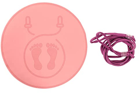 Pink Round Jump Rope Silent Mat, Convenient Shock Absorbing Yoga Mat, Round Slip Resistant Exercise Mat