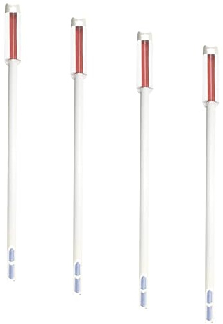 Westland 732158 Gießanzeiger groß, 26 cm, weiß – Pflanzen Gießmelder, Wasserbedarf-Anzeige für Pflanzen in Blumenerde (Packung mit 4)