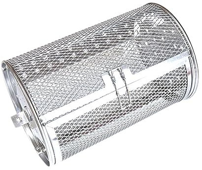 MagiDeal Panier de rôtissoire rôtissoire Tambour Four Rotatif rôtisserie Grill Cage Panier de Frites pour Aliments Griller légumes Barbecue rôtissoire