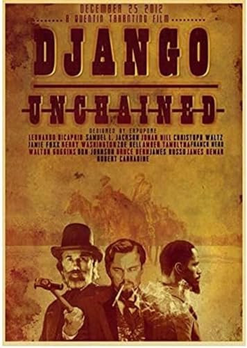 Poster Django Unchained Poster Filmplakat Kunst Wandbilder Poster Und Drucke Leinwand Malerei Home Decor 50X70Cm Kein Rahmen