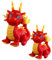 Toyvian 2 Stück Chinesisches Neujahr Drache Kuscheltiere Plüschtier Chinesisches Sternzeichen Maskottchen Spielzeug Drachenpuppe Glücksdrache Mondneujahr Puppe 2024 Jahr des Drachen