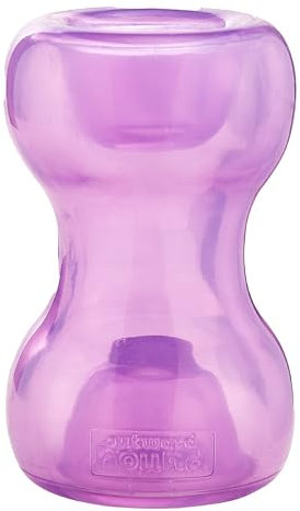 Planet Dog by Outward Hound Double Snoop Interactive Treat Stuffer Durable Dog Toy, Dog Treat Toy, Purple