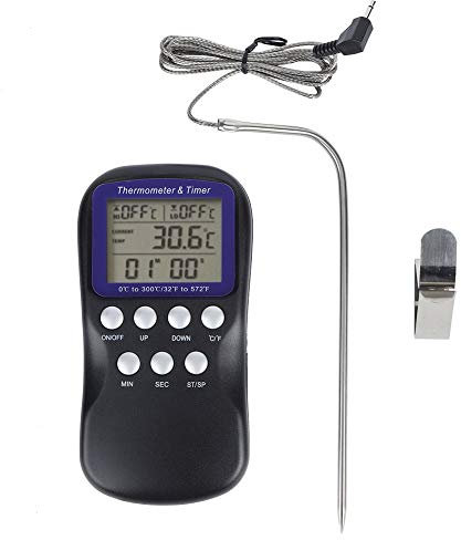 NDNCZDHC Termometro Elettrico Digitale Per Alimenti Per Forno Barbecue Grill Accessorio da Cucina