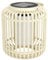 EGLO LED Tischlampe solar Marliano, Solarlampe außen für Garten und Terrasse, Deko Rattan Balkon, Außenbeleuchtung Boho, Windlicht outdoor Rattan, IP44