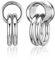 PiercingJak Ohr Flesh Tunnel Double Flared Plug mit Ringen Edelstahl Gewichte Ohrhänger für Gestreckte Expander Ohrpiercing 10mm Ohrplugs Punk Schmuck Damen Männer, 1Paar