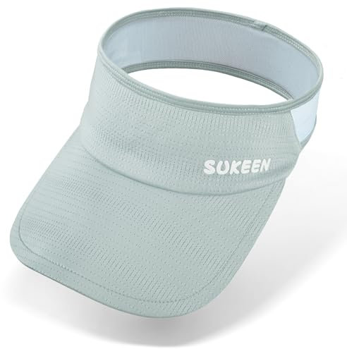 Sukeen Schnelltrocknende Sonnencap Damen Visor Cap Kinder,UV-Schutz Sonnenschild Visor 5-12 Jahre Mädchen Jungen,Cooles Elastisches Visier mit schweißabsorbierendem, atmungsaktivem Schweißband