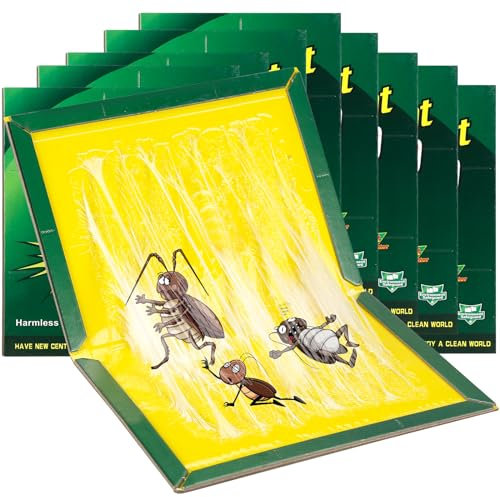 Pest Sticky Pads, 6 Pack Multi-Use Pest Sticky Board, Extra Strong Sticky Board for Outdoors, Home, Garden & Office