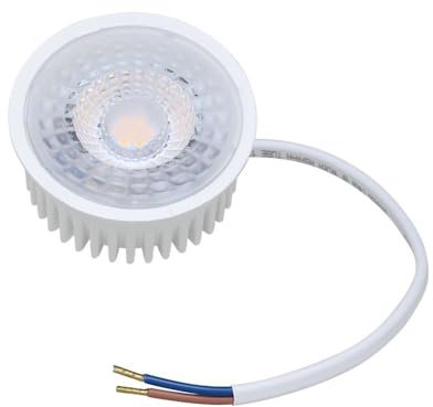 Oktaplex 3er Set Leuchtmittel flach GU10 Ersatz LED Modul stufenlos dimmbar 4,9 W 2700K 370lm Einbaustrahler Leuchtmittel Warmweiß