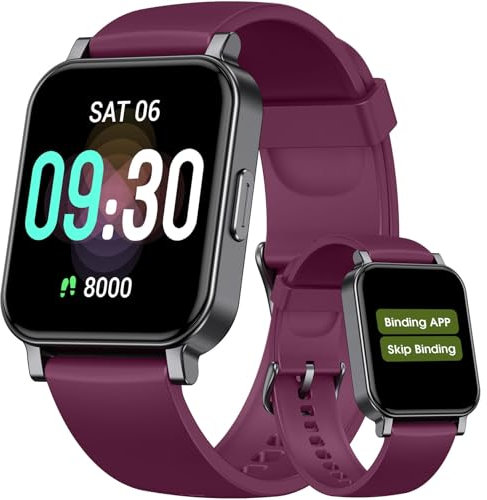 Imzuc Montre podomètre adaptée aux personnes âgées, aucune application/téléphone nécessaire, montre de suivi de fitness étanche avec compteur de pas, calories/suivi du sommeil pour la marche, la