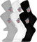 NFL SHIELD 6pk Crew Socks - MGR/WHT/BLK - 35/38