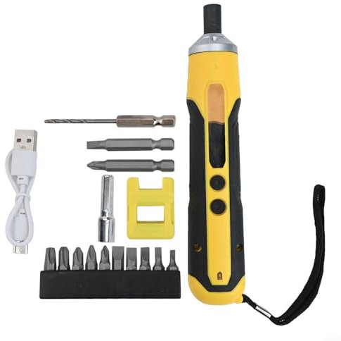 HOHOVYVY Visseuse sans fil, tournevis électrique, visseuse sans fil 6,8 V, rechargeable par USB, magnétique (C)