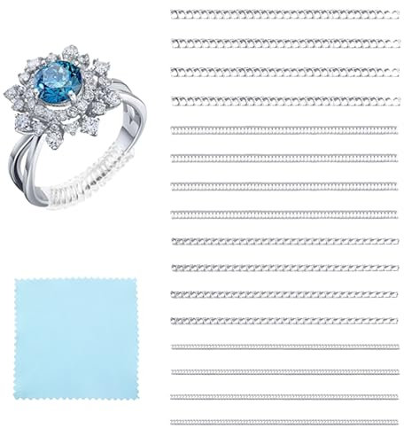 Cosmeria Ringgrössenmesser, Invisible Ringverkleinerer Für Perfekte Passform, Praktisches Tool Zum Messen Und Anpassen Der Ringgröße Für Jeden Finger