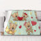 ASKFNASDKMFN Warme Flanelldecke mit Cartoon-Bären, für Kinderbett, 152 x 203 cm