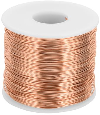 sourcing map 20 Gauge Anodized Aluminum Craft Wire Bendable Bonsai Training Wire 771 Feet 0.8mm for Sculpting Crafts Wreath Floral Beading Jewelry Making, Copper Tone