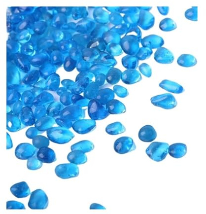 WENYOG Aquarium Steine 250g Kristallsand Aquariumboden Sand Landschaftsbau Dekostein Aquarium Aquatischer Sand Schildkrötensand Dekorationen(Blue)