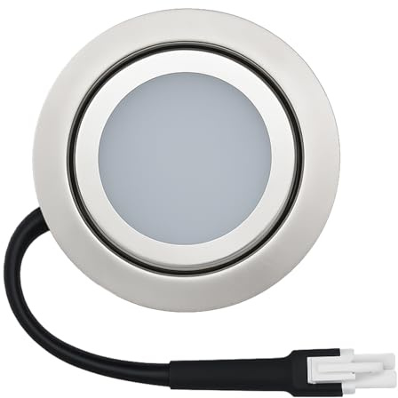 Voltvera Lámpara LED para Campanas Teka, 1,5 W, 12 V, recambio original para CNL 3-2002, CNL 6400, CNL-6400WH,CNL22002WBLANCA,CNL3 2002, Diámetro 67 mm