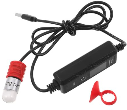 Alipis Tube Installation Aquarium Quartz 15w Chauffage Betta USB pour en et Facile Compact Robuste Jusqu'à 4l pour Petits Aquariums d'eau Douce