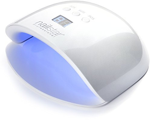 NailStar Professioneller UV LED Nageltrockner - Nagellampe für Gel-Nägel, Timer (30S/60S/90S), LCD Display - Tragbares Härtungsgerät für Maniküre, Fingernägel Aushärtungslampe