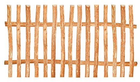 BooGardi Zaunelement Haselnuss · 144 Größen · 80 x 90 cm (7-9 cm) · Staketenzaun Bausatz für Lattenzaun/Bretterzaun · Gartenzaun Holzzaun