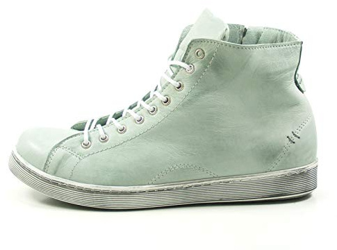 Andrea Conti Schnür-Boots 0341500 High-Top Sneaker Schnürstiefelette, Größe:37 EU, Farbe:Grün