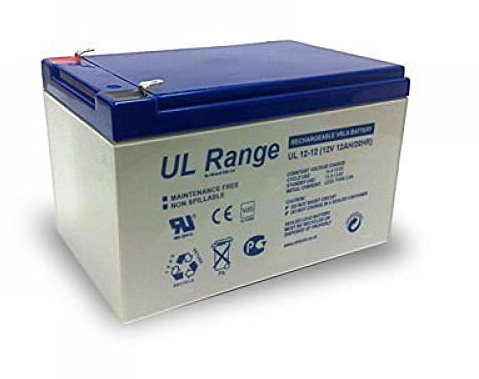Ultracell UL12-12 12V 12Ah 12000mAh Rechargeable Lead Acid Battery