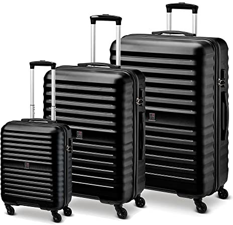 MODO BY RV RONCATO Venus, Set 3 Trolley Unisex – Adulto, Nero, L + M +C