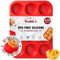 Walfos Silicone Muffin Pan - 12 Cups Regular Silicone Cupcake Pan, Non-Stick Silicone Great for Making Muffin Cakes, Tart, Bread - BPA Free and Dishwasher Safe