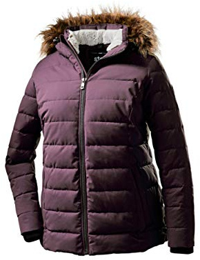 STOY Damen Wmn Quilted Jckt E Jacke In Daunenoptik Mit Abzippbarer Kapuze