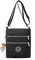Foino Umhängetasche Damen Schultertasche Mode Kuriertasche Vintage Handtasche Lässige Taschen Reisetasche Leicht Strandtasche Sporttasche für Mädchen Büchertasche Design Messenger Bag (Schwarz Neu)