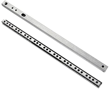 Gotetiso 1 Paar (2 Stücke) Schubladenschienen Kugelführung Teleskopschiene Chubladenauszug Kugelpräzisionsteilauszug Schubladen-Schiene Teilauszug - 310 mm Länge - 17 mm Nut
