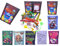 CMC imports 6 Stück Wundertüten Mitgebsel Gastgeschenk Monster give aways Kindergeburtstag/Geschenktüten Mädchen & Jungen gefüllt mit Spielzeug / 6 Motive zu Wahl (Monster)