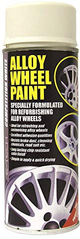 E-TECH Alloy Wheel Paint Competition White Chip Resistant Wheel Refurbishment 400ml Can